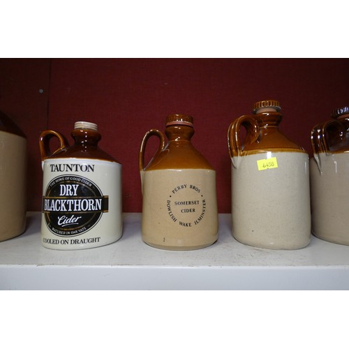 4019 - A quantity of vintage and other stoneware bottles and jars (one shelf)