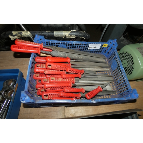 1 box containing a quantity of various files and rasps