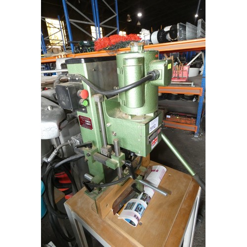 1 x Multico HM.1 chisel mortiser 240v mounted on a wheeled stand