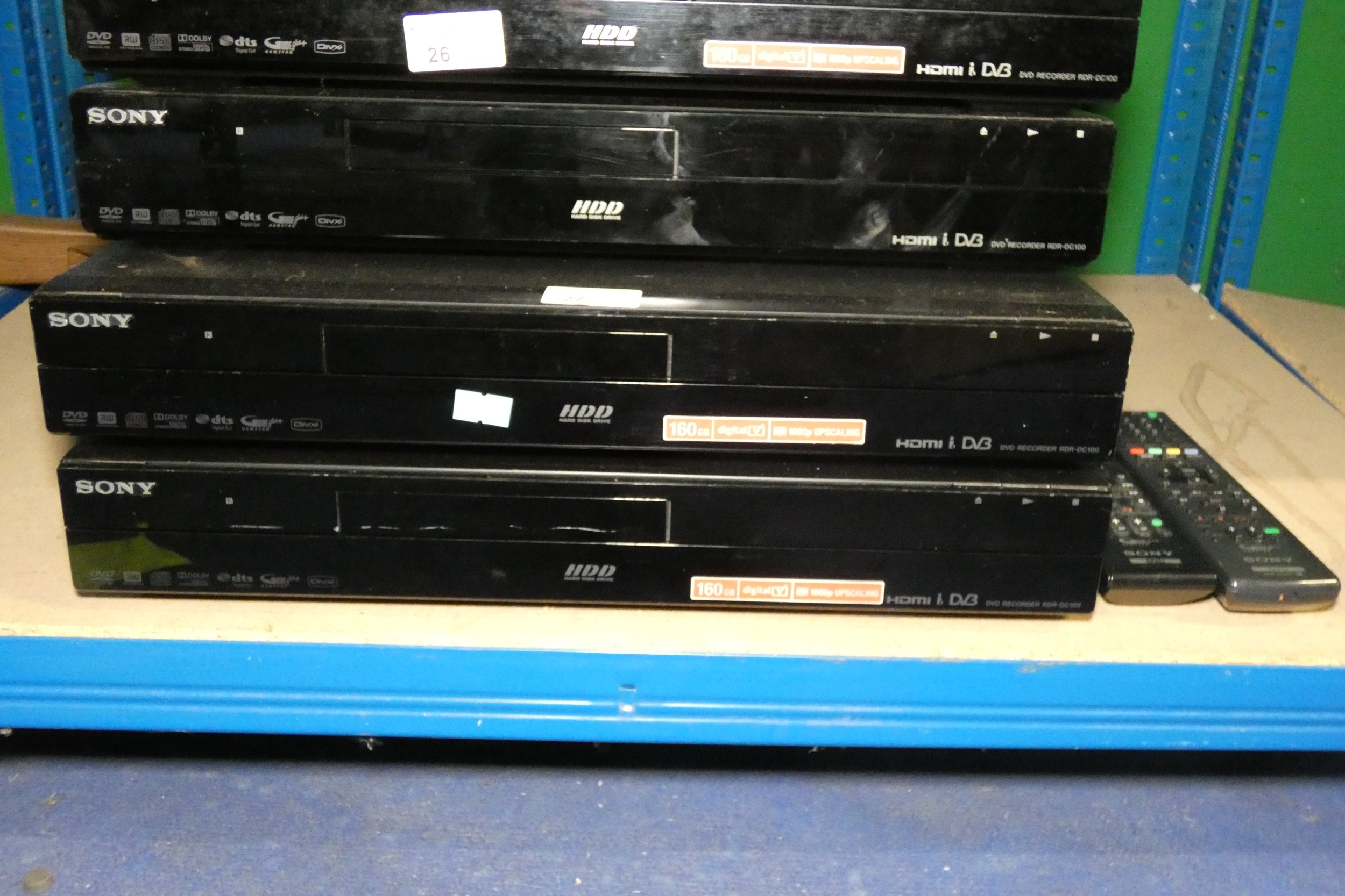 2x Sony HD multimedia interfaces (HDD & DVD recorder) type HDR-DC100 ...