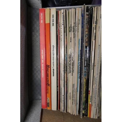 A quantity of various 33rpm & 45rpm records. Contents of 1 shelf
