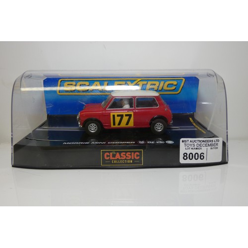 8006 - 1 x Scalextric Mini Cooper Classic C2807 boxed slot car