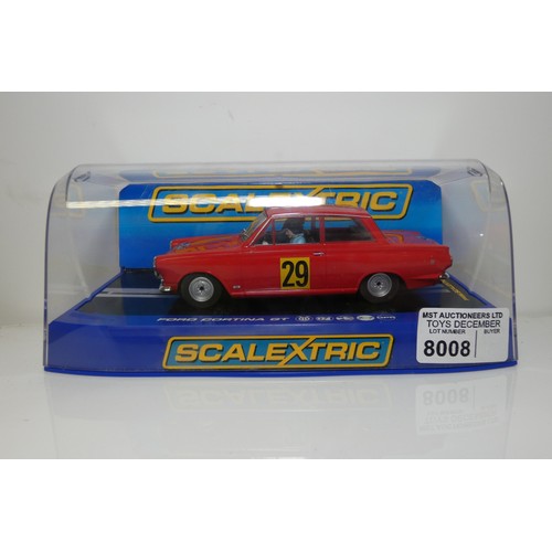 8008 - 1 x Scalextric Ford Cortina GT C3023 slot car
