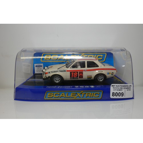 8009 - 1 x Scalextric Ford Escort Mk1 C3313 slot car