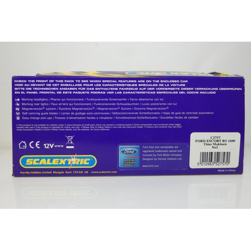 8012 - 1 x Scalextric Ford Escort RS 1600 C2757 slot car