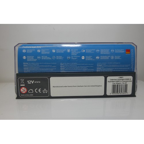 8023 - 2 x Scalextric Slot Cars - 1 x Caterham Superlight R200-S C3871 and 1 x Caterham 7 C2490