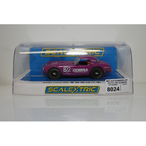 8024 - 1 x Scalextric Shelby Cobra 289 C4418 slot car