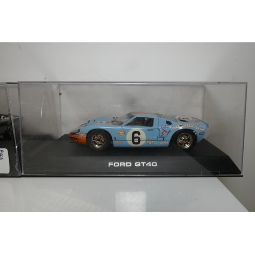 8026 - 2 x Scalextric slot cars - 1 x Ford GT Mk2 and 1 x Ford GT40 1969 C2404