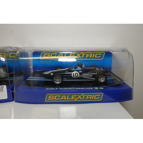 8027 - 2 x Scalextric slot cars - 1 x Lotus Cosworth 49 C3311 and 1 x Eagle Gurney-Westlake C3102