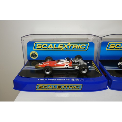 8027 - 2 x Scalextric slot cars - 1 x Lotus Cosworth 49 C3311 and 1 x Eagle Gurney-Westlake C3102