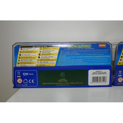 8027 - 2 x Scalextric slot cars - 1 x Lotus Cosworth 49 C3311 and 1 x Eagle Gurney-Westlake C3102