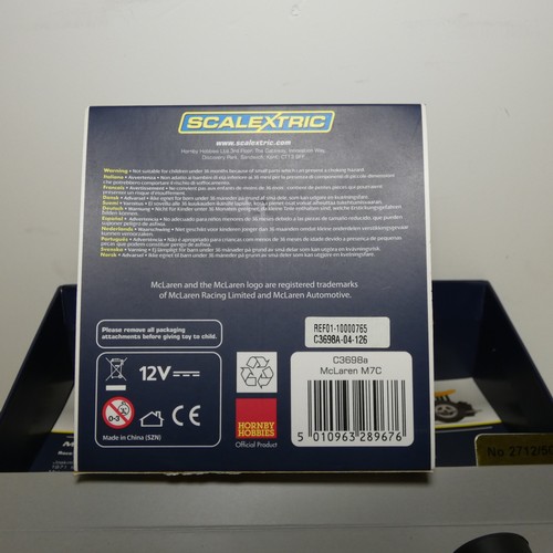 8028 - 2 x Scalextric slot cars - 1 x McLaren M7C Limited to 5000 edition C3698a and 1 x Lotus Cosworth 196... 
