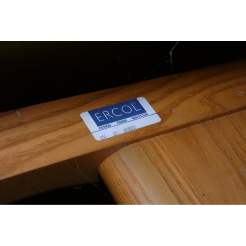 3383 - A mid 20th century Ercol blonde wood rectangular top extending dining table, approximately 205 cm lo... 