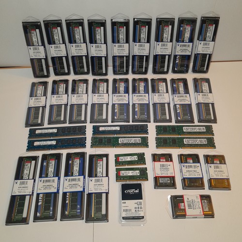 A quantity of 35 x various sticks of RAM comprising 28 x PC sticks and ...