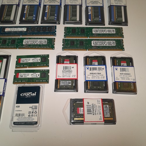 A quantity of 35 x various sticks of RAM comprising 28 x PC sticks and ...