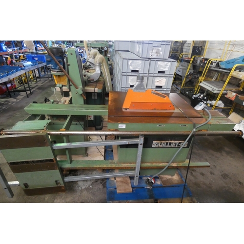 6061 - 1 x Guilliet circular saw bench machine no. 699, YOM 1984, 3ph