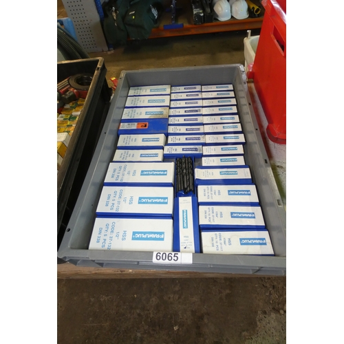 6065 - 1 box containing a quantity of various Rawlplug HSS jobber drill bits