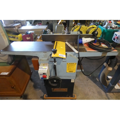 6115 - 1 x Sedgwick PT thickness planer 240v max width approx 10 inch / 26cm