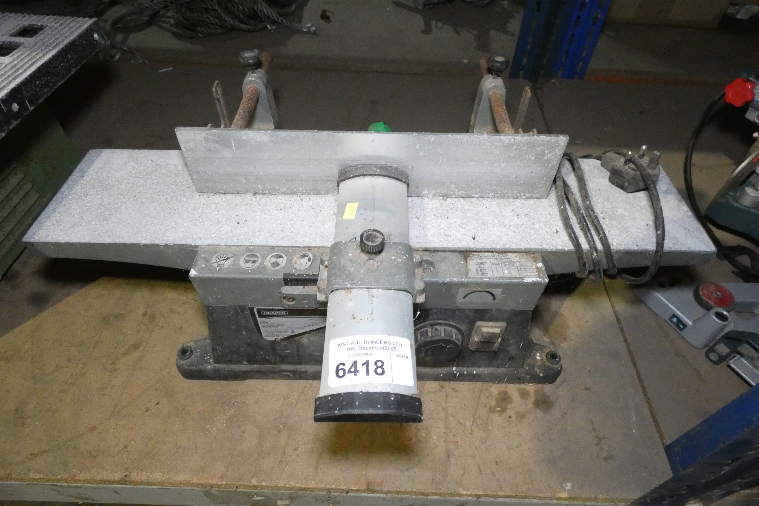 1 x Draper bench top planer 240v