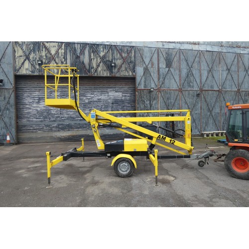 A tow behind access platform by Access Machines Ltd model AM12 Power ...