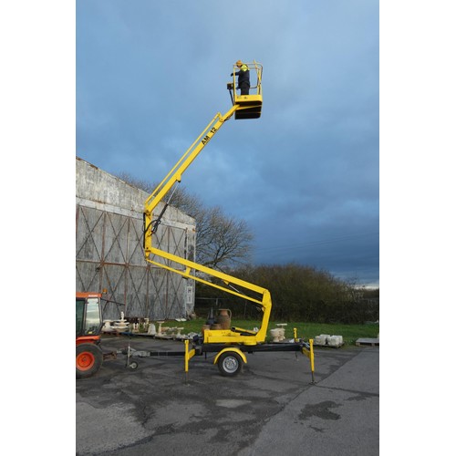 A tow behind access platform by Access Machines Ltd model AM12 Power ...