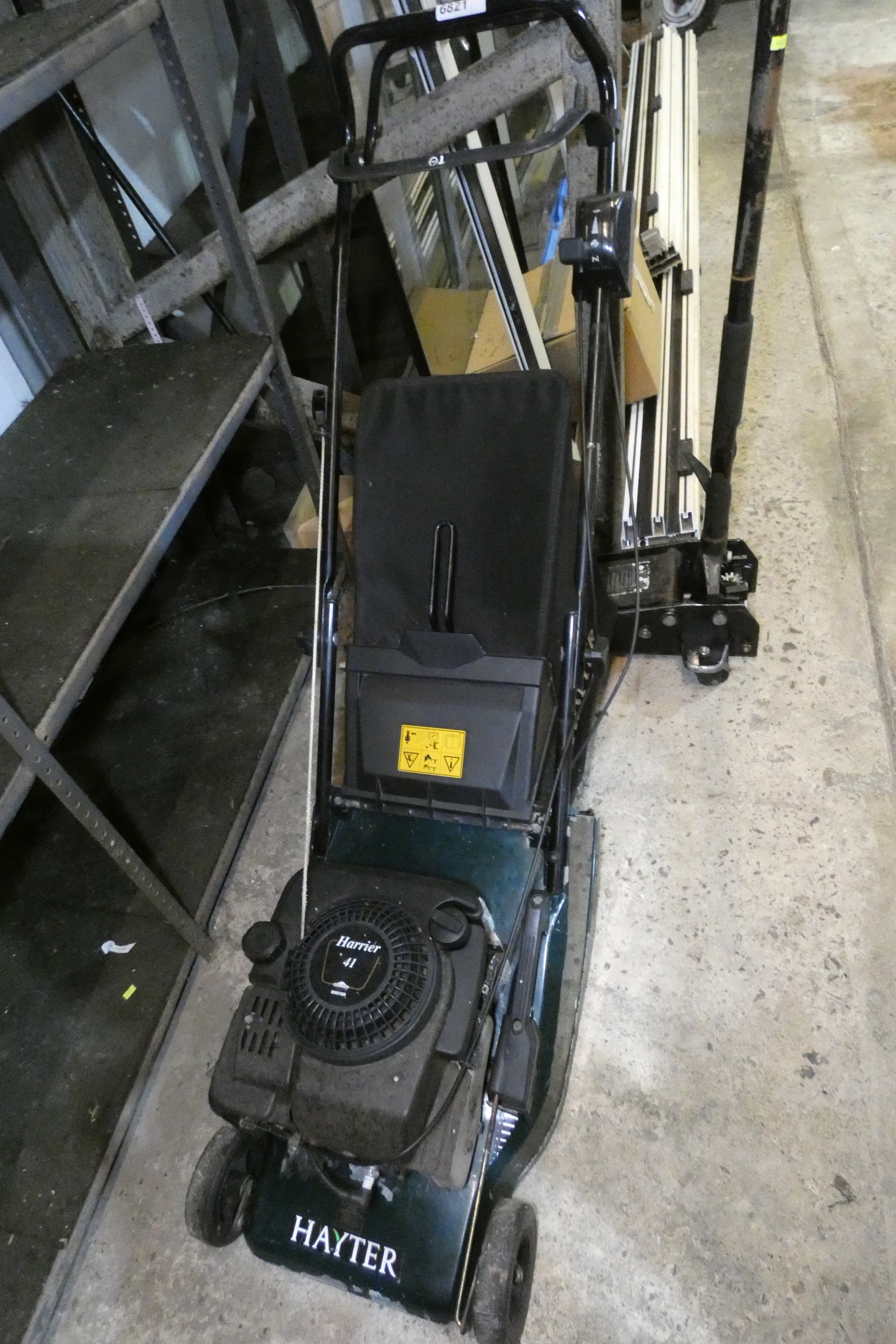 1 x Hayter Harrier 41 roller drive petrol engine lawn mower