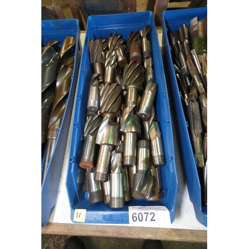 6072 - 1 box containing a quantity of various milling cutters