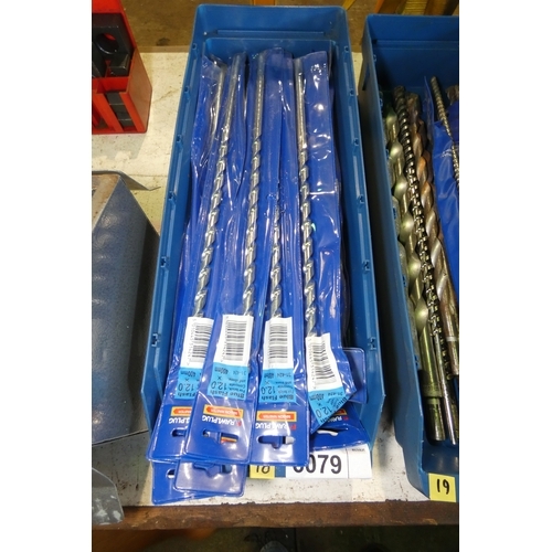 6079 - 1 box containing a quantity of approx 25 x Rawlplug long masonry drill bits