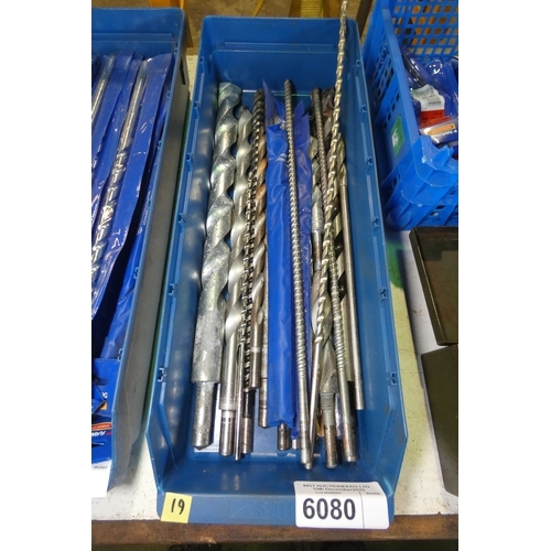 6080 - 1 box containing a quantity of various masonry drill bits