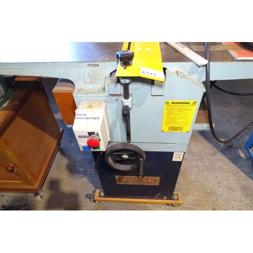 6115 - 1 x Sedgwick PT thickness planer 240v max width approx 10 inch / 26cm