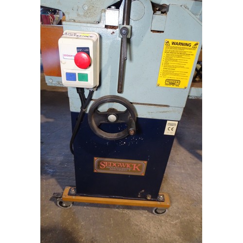 6115 - 1 x Sedgwick PT thickness planer 240v max width approx 10 inch / 26cm
