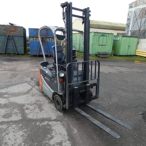 1 x Still battery powered forklift model RX50-13, capacity 1300kg, max ...