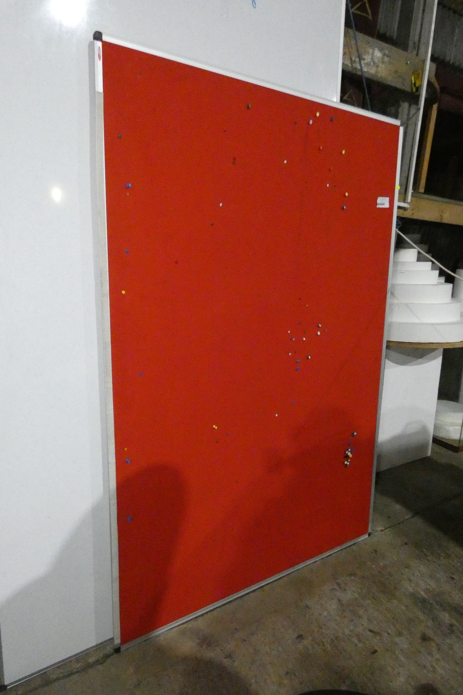 1 x red pin board approx 120 x 180cm