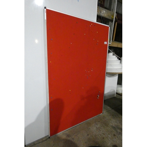 1 x red pin board approx 120 x 180cm