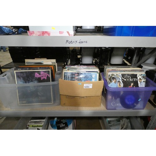 A quantity of various vinyl records - Contents of 3 boxes/ 1 Shelf
