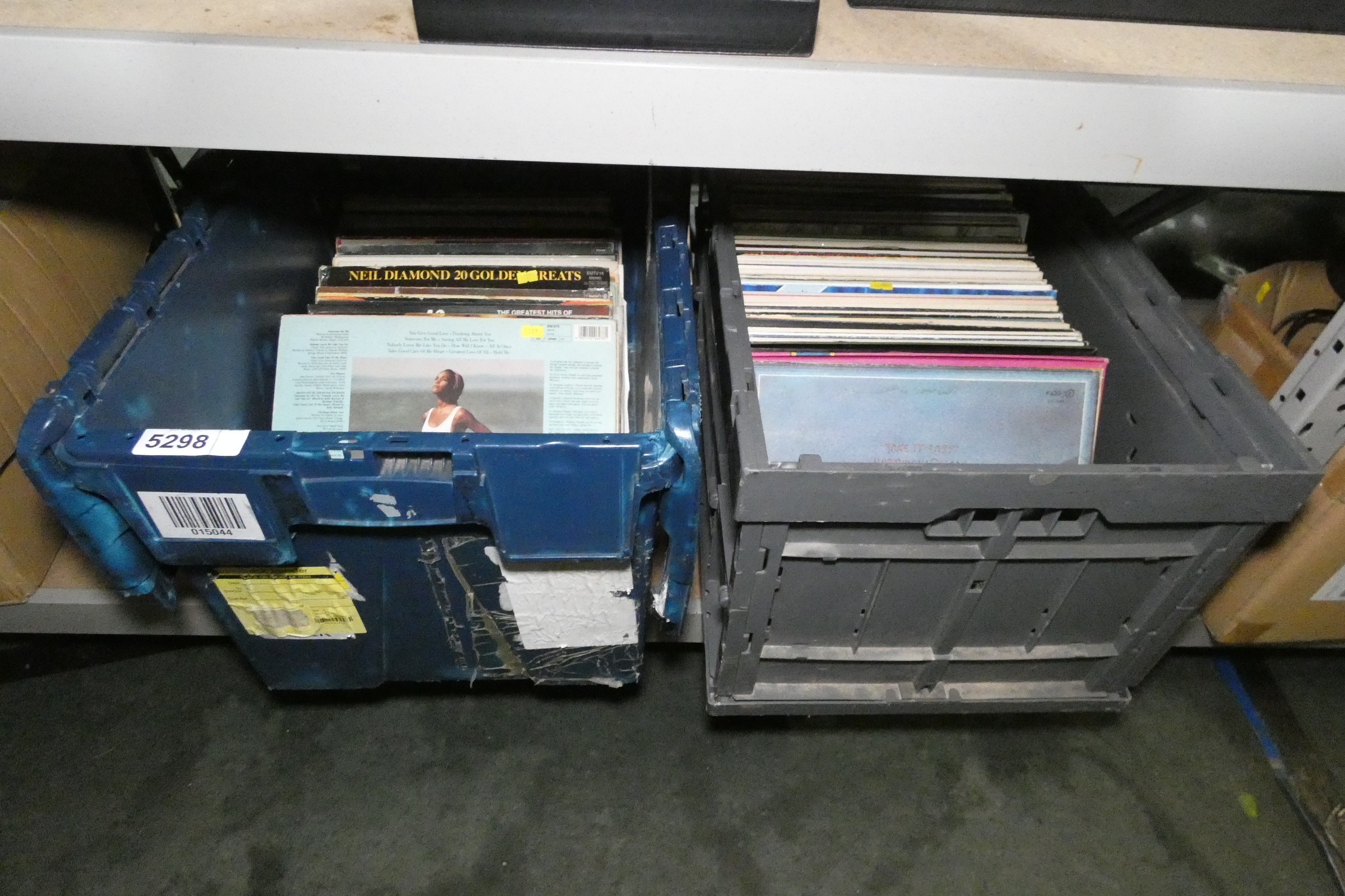 A quantity if various vinyl records - Contents of 2 boxes