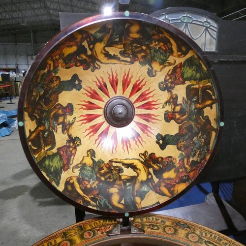 7442 - A mid 20th century vintage bar globe drinks/cocktail cabinet, approximately 74 cm diameter