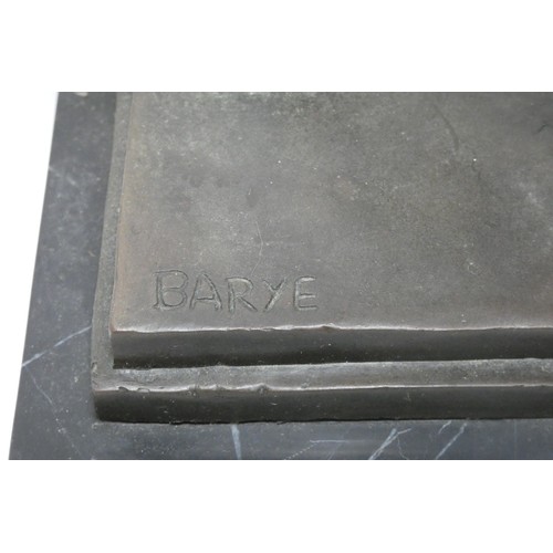 7230 - A bronze sculpture of a walking Panther or mountain lion, attributed to Antoine-Louis Barye