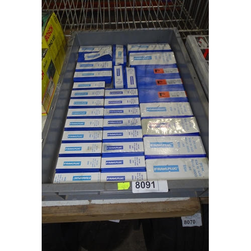 8091 - 1 Box containing a quantity of various raw plugs