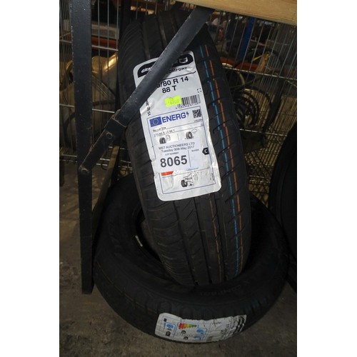 8065 - 2 x unused GeneralTire Altimax Comfort tyres both size 175/80 R14 88T