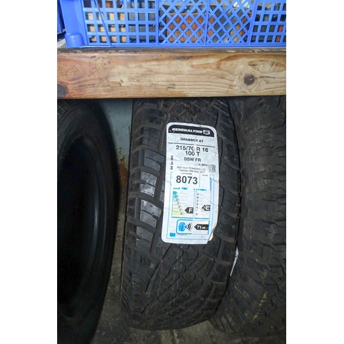 8073 - 1 x unused GeneralTire Grabber AT tyre size 215/70 R16 100T BSW FR