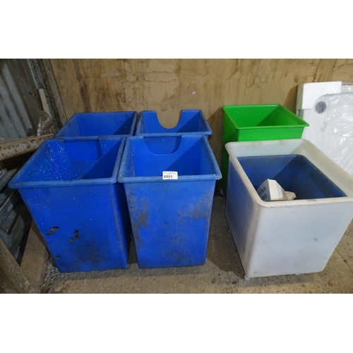 7 x Various wheeled bins