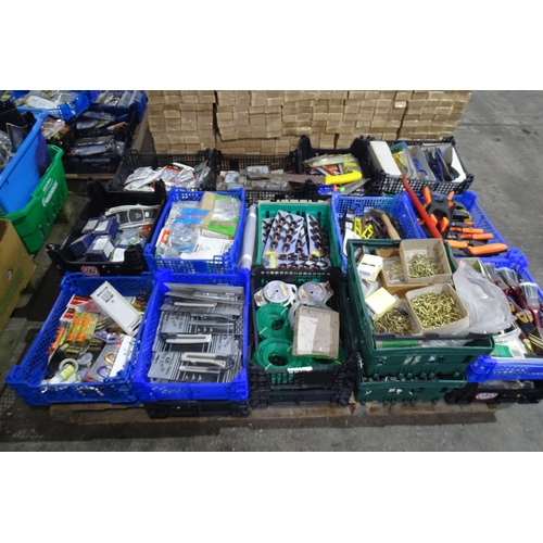 A quantity of various items to include craft knives, plastic clamps and ...