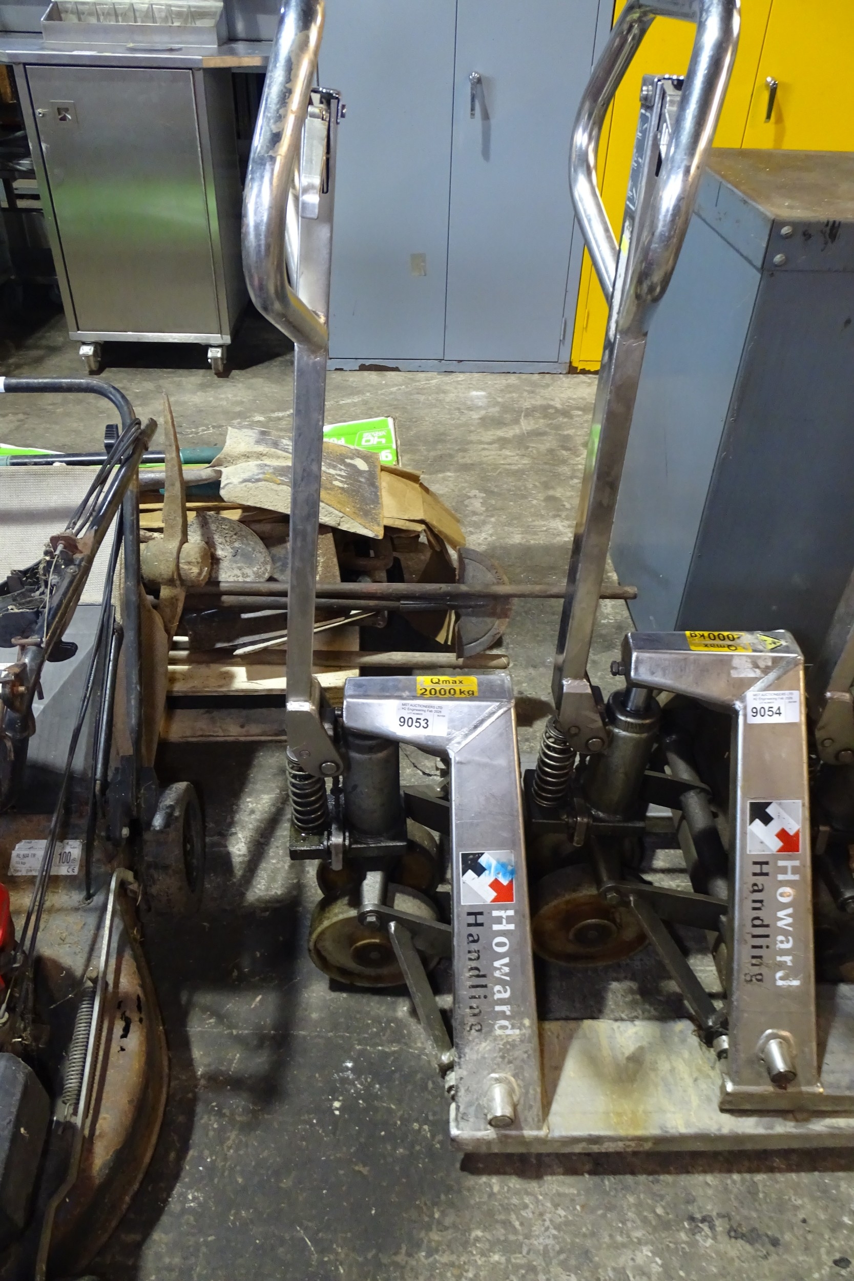 1 x Stainless steel metal pallet truck by Howard Handling, max load ...