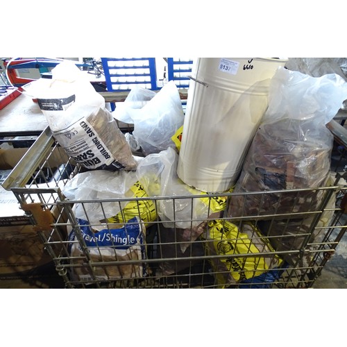 8137 - A quantity of vintage parquet flooring. Contents of 1 metal stillage which is not included