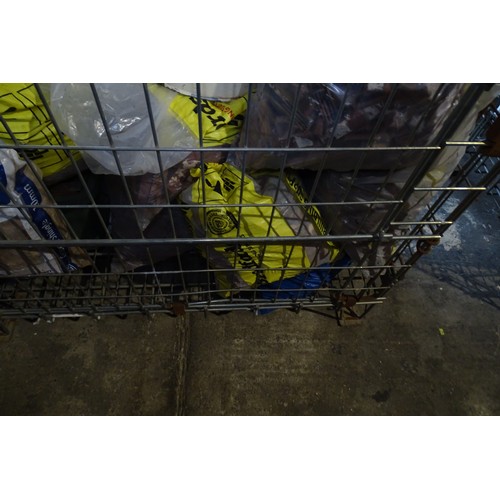 8137 - A quantity of vintage parquet flooring. Contents of 1 metal stillage which is not included