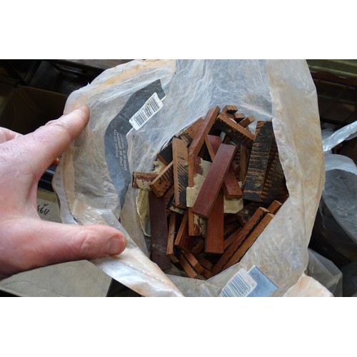 8137 - A quantity of vintage parquet flooring. Contents of 1 metal stillage which is not included