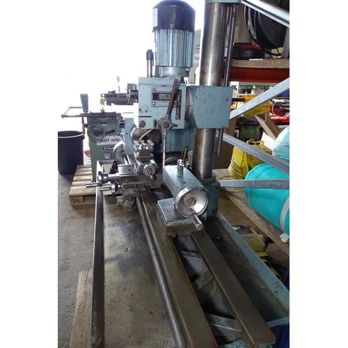 1 x Emcomat 7 lathe with a milling head and an Emco mill, an Elliot 3 ...