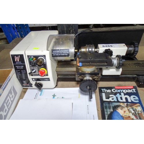 1 x Micro Lathe by Axminster, type 010060 with a quantity of various ...