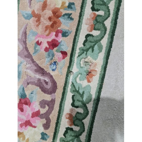 1011 - 1 x Decorative beige rug approx 367cm x 273cm